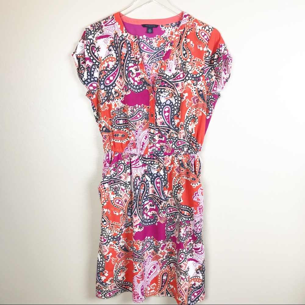 🌿TOMMY HILFIGER | Paisley Shirt Dress L